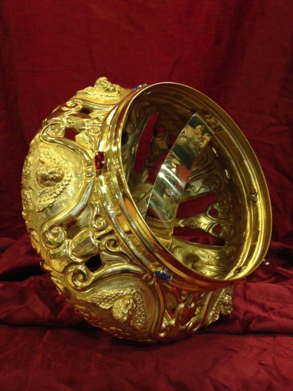 Corona Imperiale ottone 13 cm - immagine 4