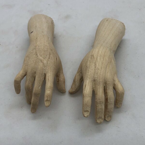 Mani legno uomo 4 cm palmo dita - immagine 8