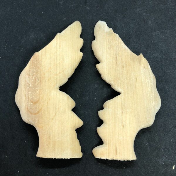 Ali in legno 14 x 6 cm - immagine 4