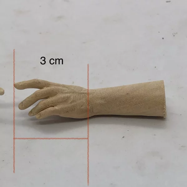 Coppia di mani uomo 3 cm maschili - immagine 2