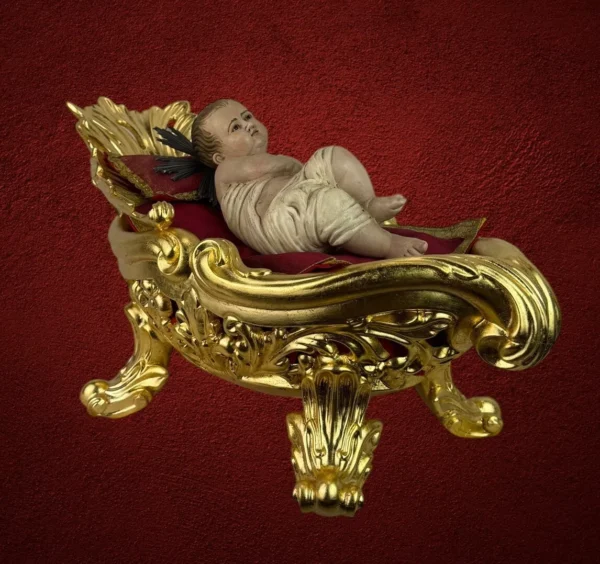 Bambino Gesu' con culla