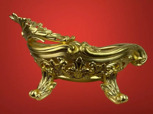 Culla stile Barocco legno - immagine 11