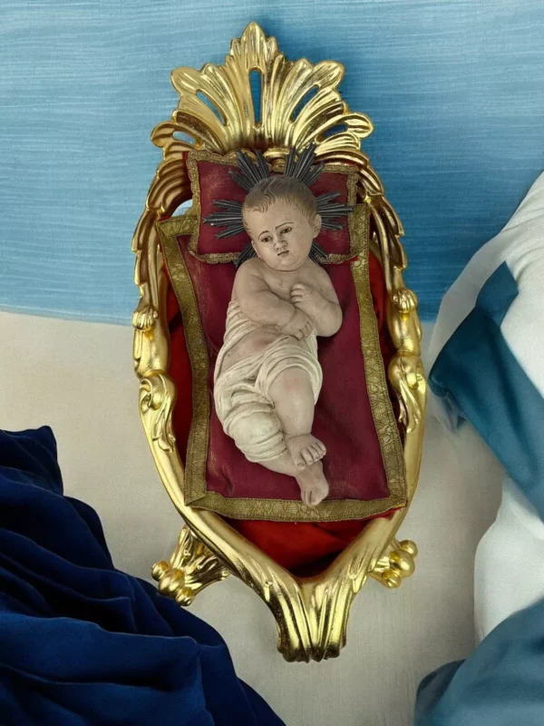 Bambino Gesu' con culla - immagine 2