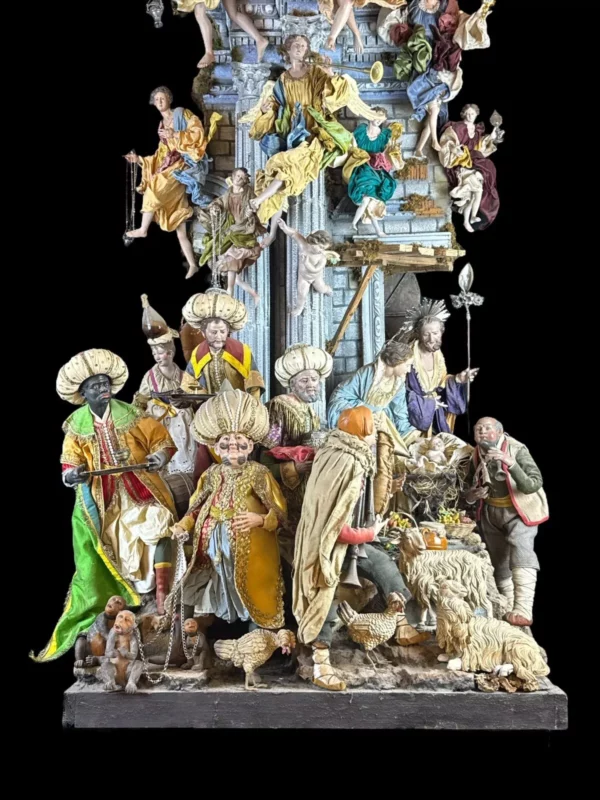 Scoglio tempio presepe completo 73 cm x 64 cm P 140 - immagine 2
