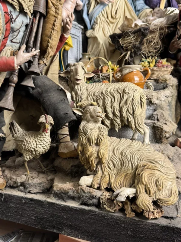 Scoglio tempio presepe completo 73 cm x 64 cm P 140 - immagine 6