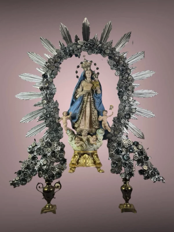 Madonna Immacolata di Don Placido Baccher 76 cm - immagine 3