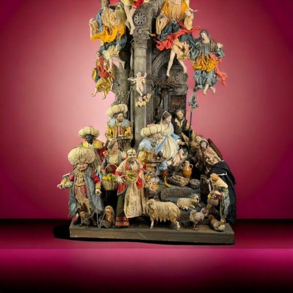 Tempio presepe Napoletano 52 x 70 x 116 cm  - immagine 3