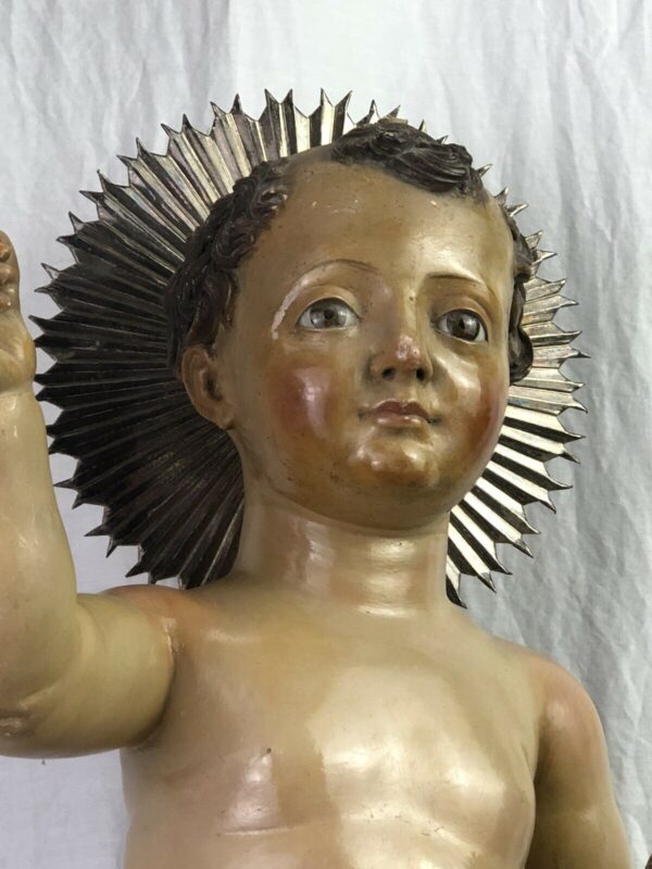 Bambinello benedicente  75 cm legno