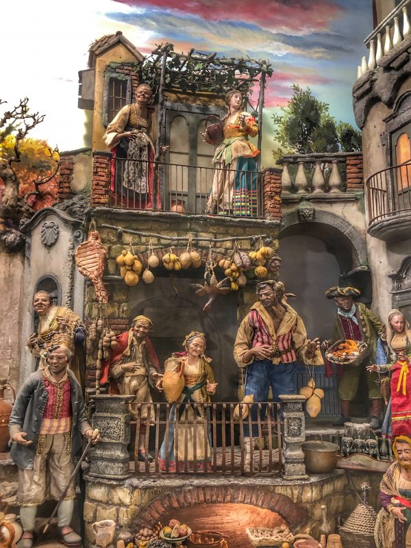 Presepe Napoletano Lineare ( solo scenografia )240x100 cm  altezza 180 cm - immagine 8