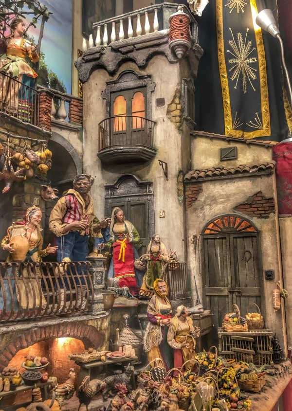 Presepe Napoletano Lineare ( solo scenografia )240x100 cm  altezza 180 cm - immagine 7