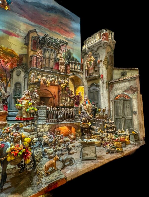 Presepe Napoletano Lineare ( solo scenografia )240x100 cm  altezza 180 cm - immagine 11