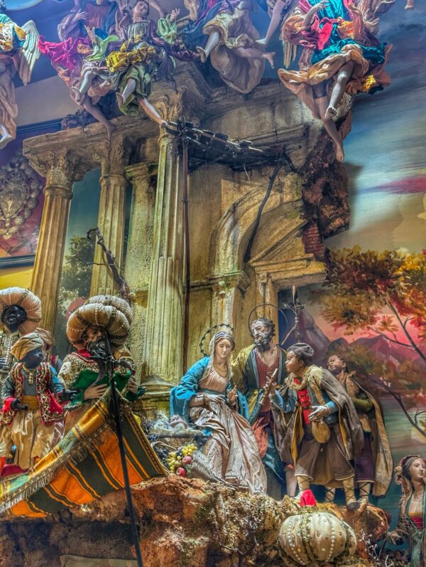 Presepe Napoletano Lineare ( solo scenografia )240x100 cm  altezza 180 cm - immagine 9