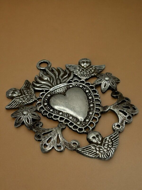 Ex voto cuore sacro puttini Pgr 8x 10 - immagine 2