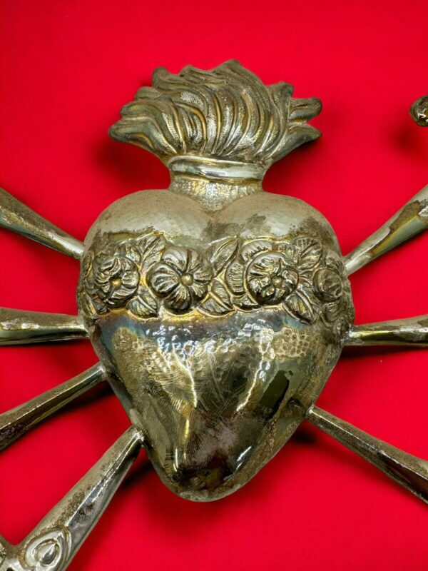 Cuore sette dolori Spadni per statua Addolorata 31x23 cm - immagine 3