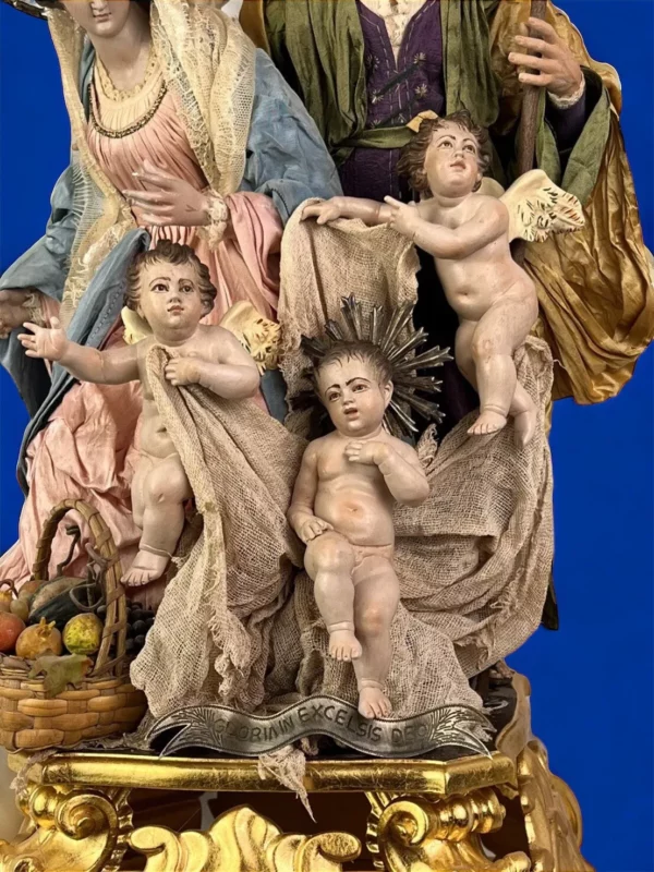 Sacra Famiglia Nativita' Scena Presepiale 26x26x70m - immagine 3