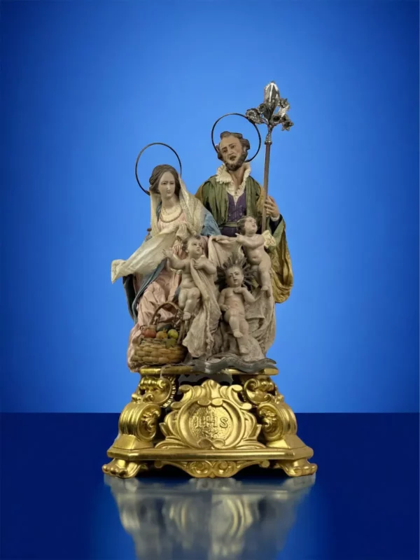 Sacra Famiglia Nativita' Scena Presepiale 26x26x70m - immagine 4