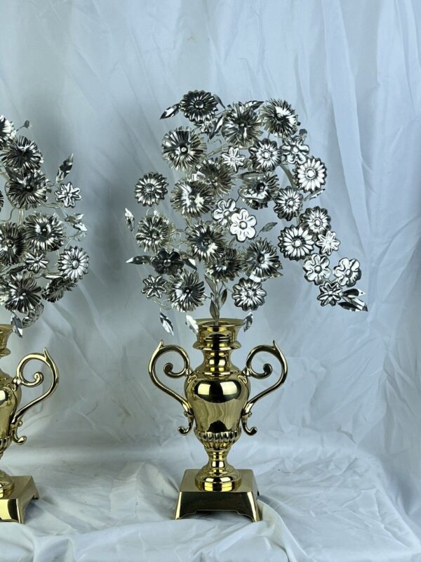 Coppia di anfore fiorite 30 cm - immagine 2