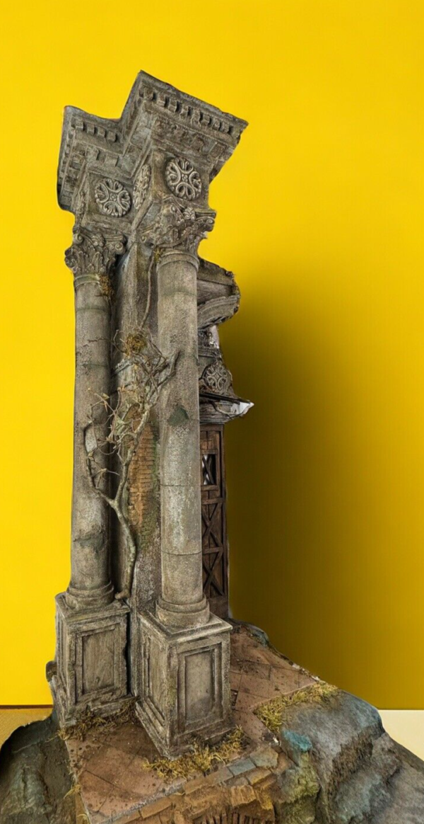 Tempio scenografia presepiale 57 cm x 70 cm -  116 cm altezza - immagine 6