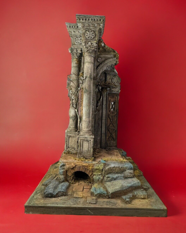 Tempio scenografia presepiale 57 cm x 70 cm -  116 cm altezza - immagine 4