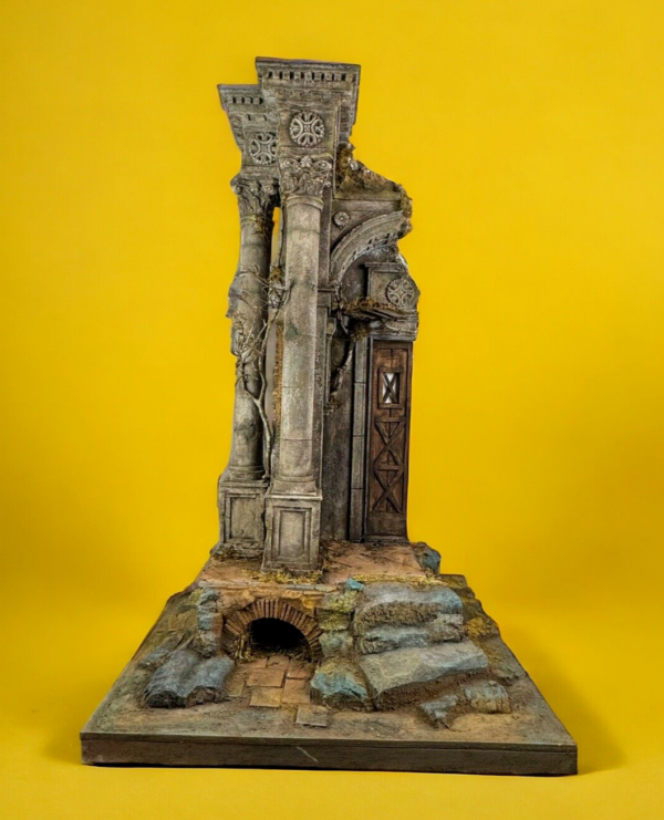 Tempio scenografia presepiale 57 cm x 70 cm -  116 cm altezza - immagine 2