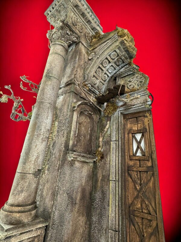 Tempio scenografia presepiale 57 cm x 70 cm -  116 cm altezza - immagine 3