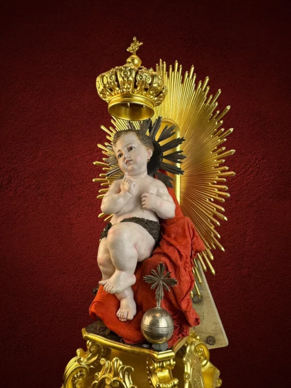 Bambinello Gesu' 26 x 26 x 75 cm - immagine 3