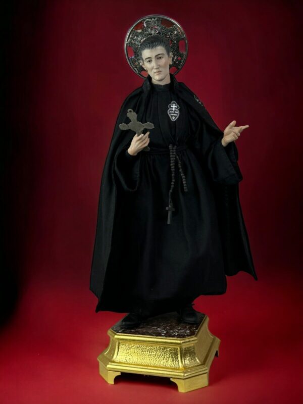 Statua San Gabriele Dell'Addolorata 44 cm vestito