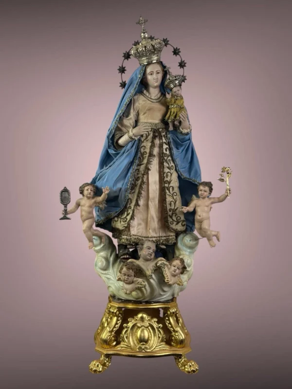 Madonna Immacolata di Don Placido Baccher 76 cm - immagine 4