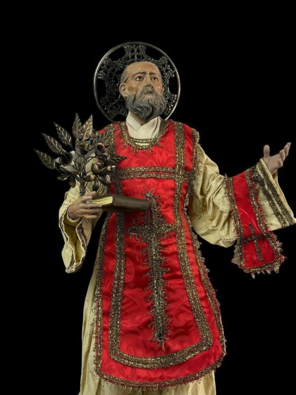 San Filippo neri Filippini Oratoriani 50cm  Statua Sacra Vestita - immagine 2