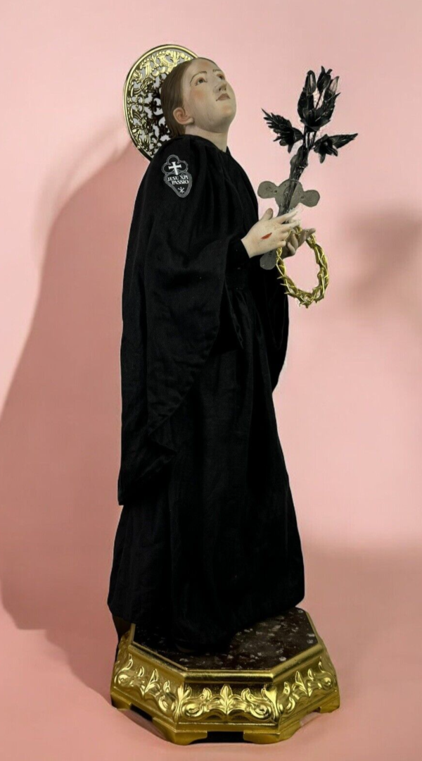 Santa Gemma Galgani 55 cm ordine dei passionisti - immagine 4