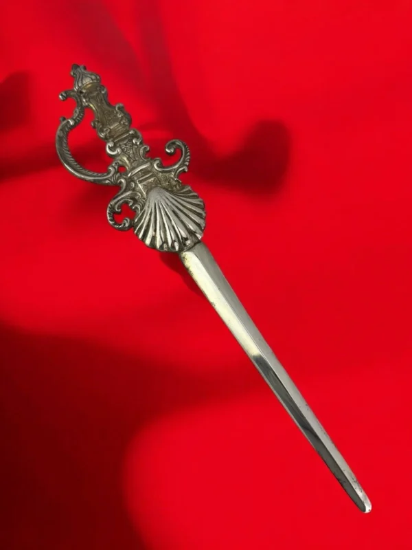 Spada Spadino per statua Madonna Addolorata metallo bagno argento 37 cm