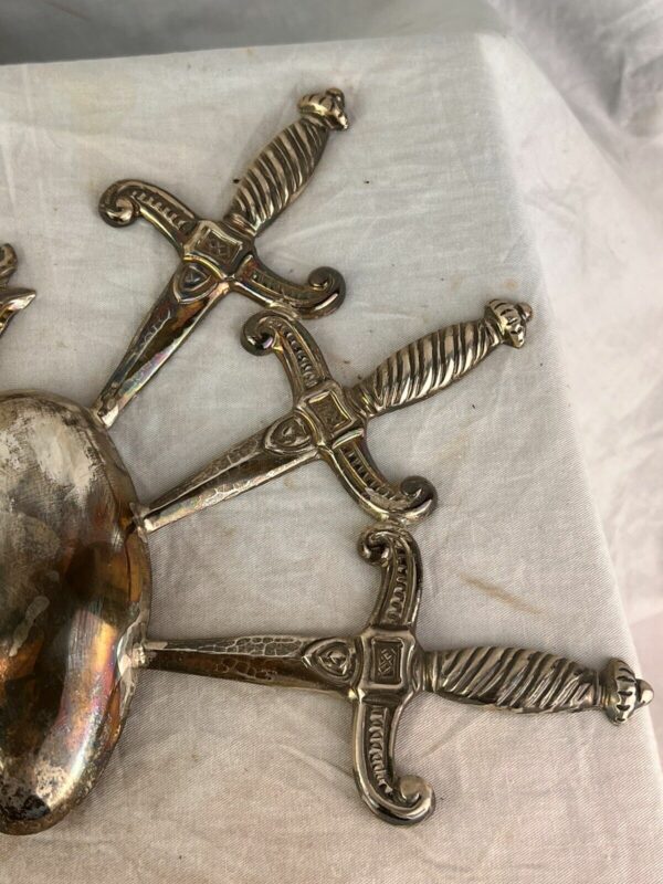 Cuore sette dolori Spadini per statua Addolorata 31x23 cm argento - immagine 3