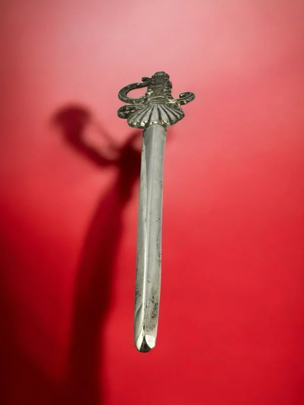 Spada Spadino per statua Madonna Addolorata metallo bagno argento 37 cm - immagine 4
