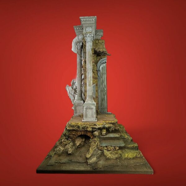 Tempio scenografia presepiale  78cm x 60 cm -  135 cm altezza