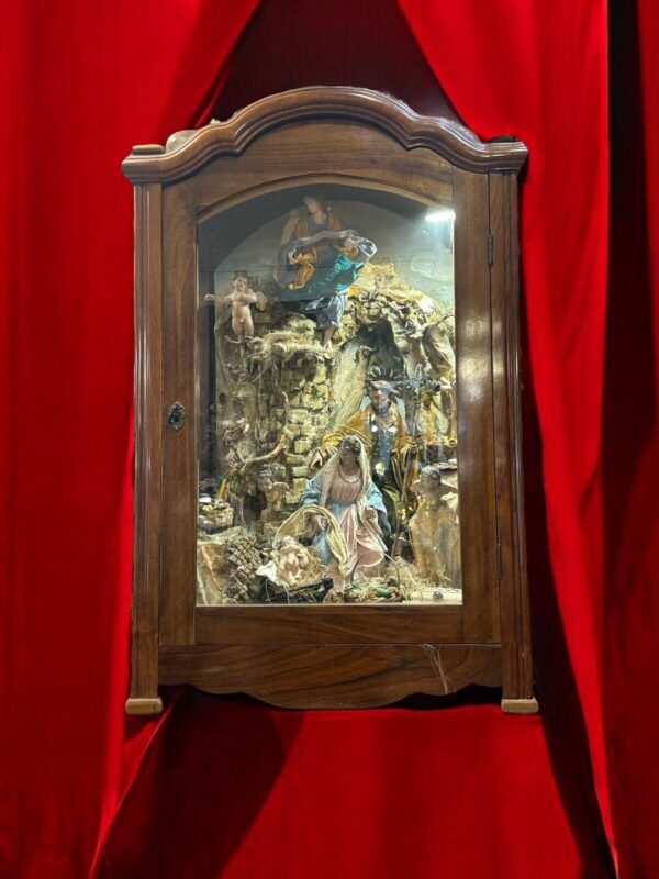 Scarabattolo presepe Napoletano  56x41x92 cm