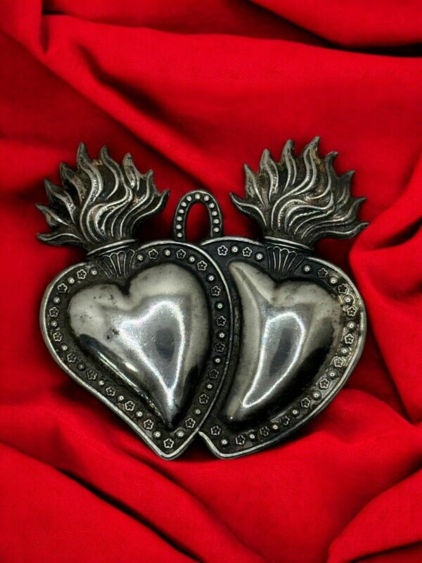 Sacro cuore doppio  6,5x6,5cm