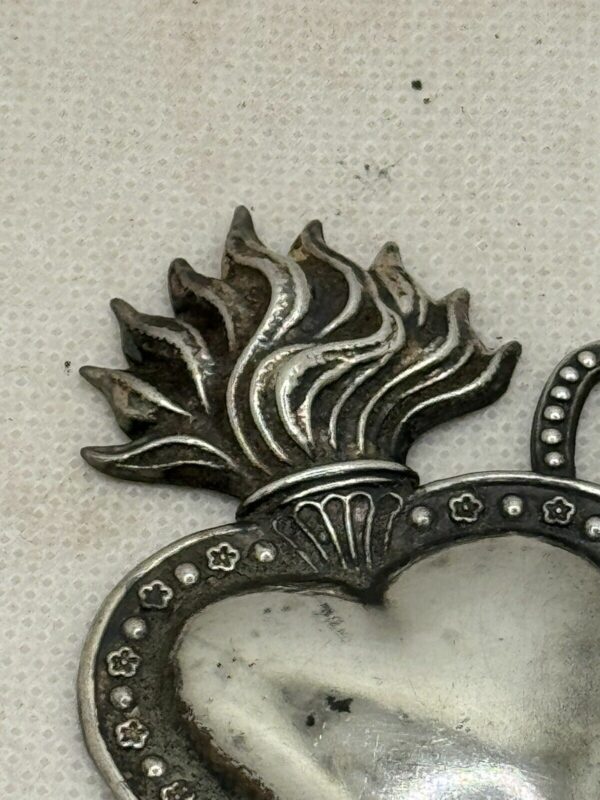 Sacro cuore doppio  6,5x6,5cm - immagine 3