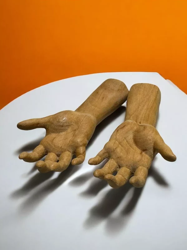 Coppia mani donna 5 cm palmo dita - immagine 2