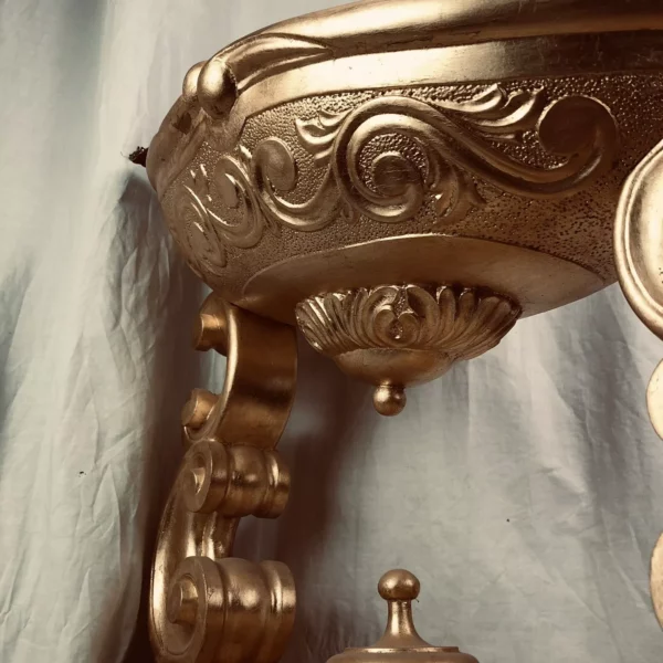 Culla in legno e foglia oro - immagine 2