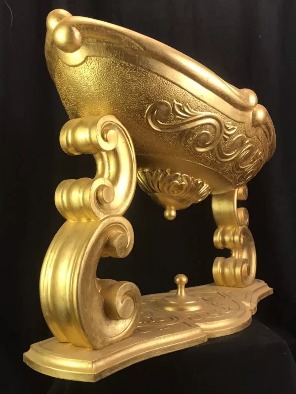 Culla in legno e foglia oro - immagine 6