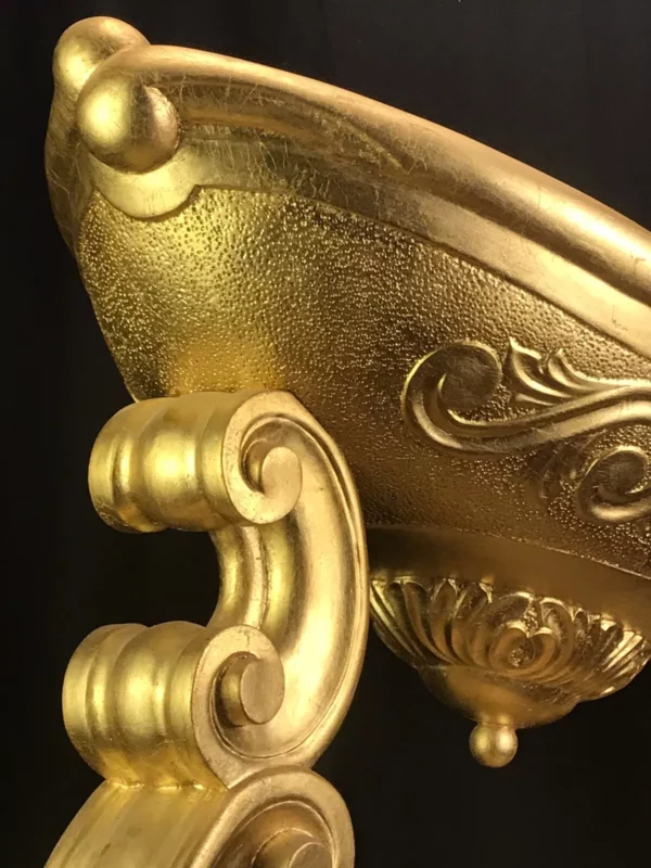 Culla in legno e foglia oro - immagine 5