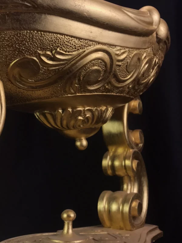 Culla in legno e foglia oro - immagine 3