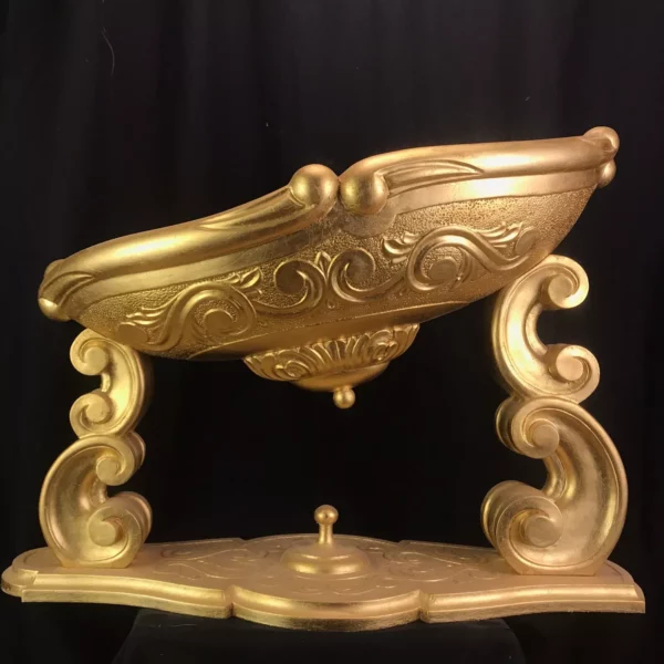 Culla in legno e foglia oro - immagine 10