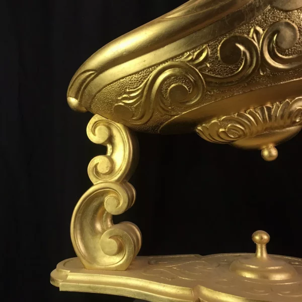 Culla in legno e foglia oro - immagine 9