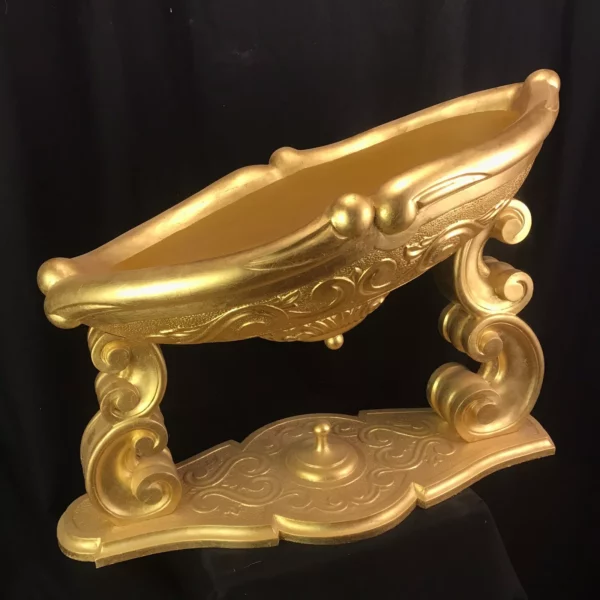 Culla in legno e foglia oro - immagine 8