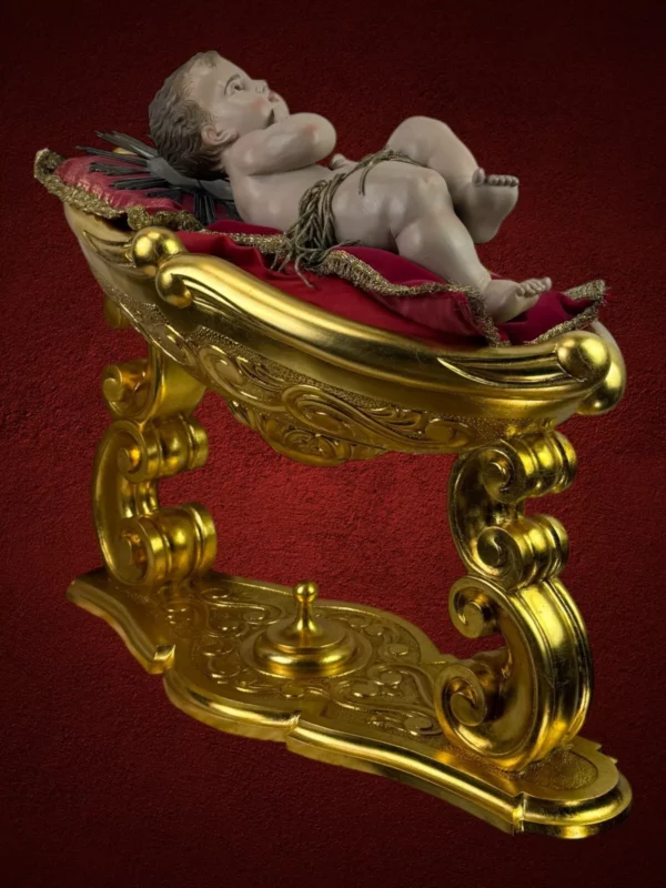 Culla in legno Bambino Gesu'  37 cm