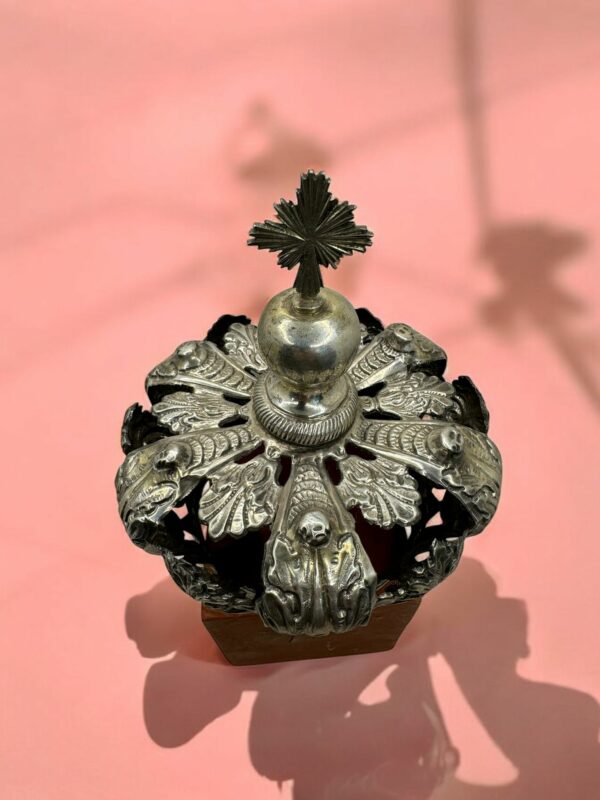 Corona imperiale per Madonne Santi 10 cm diametro - immagine 4