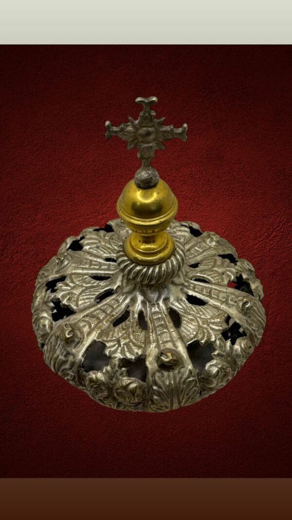 Corona imperiale per Madonne Santi 8 cm diametro - immagine 2