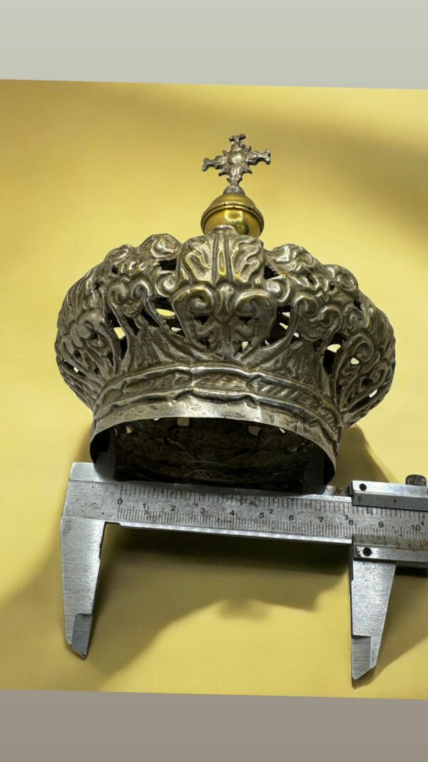 Corona imperiale per Madonne Santi 8 cm diametro - immagine 5