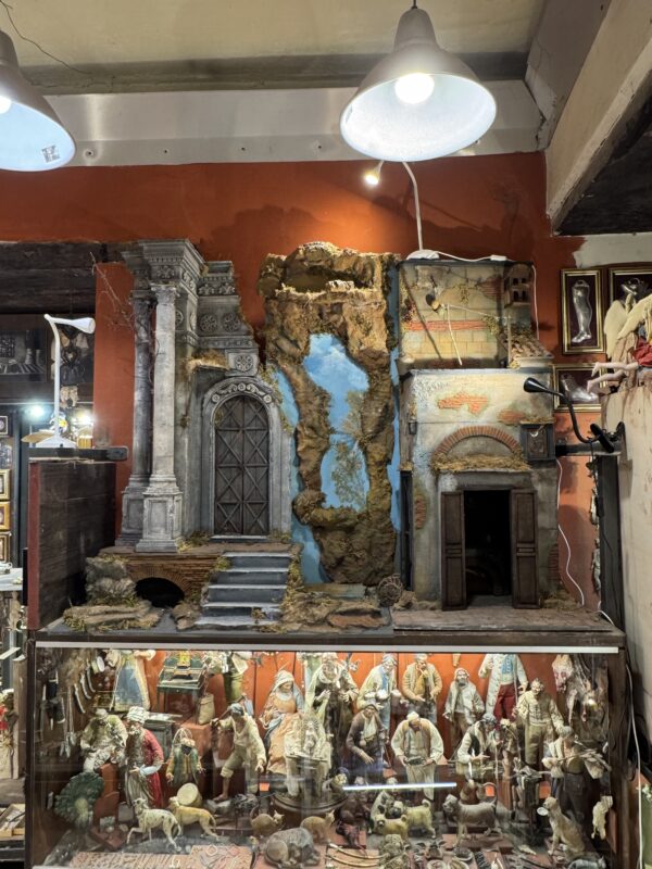 Scoglio presepe completo osteria casa 130x60x155cm - immagine 8